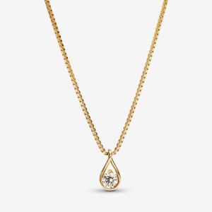 Gold Pandora Brilliance 0.25 ct tw Necklaces | 0372649-OW