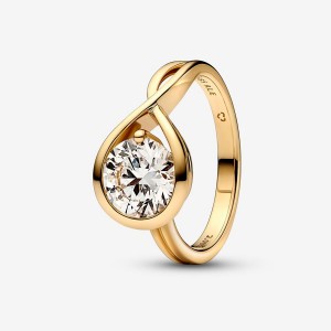 Gold Pandora Brilliance 2.00 ct tw Lab-Created Diamond Rings | 9478053-XH