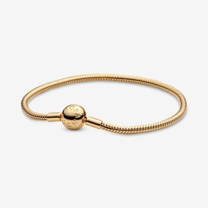 Gold Plated Pandora Moments Snake Charm Holders | 1740256-TD