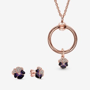 Rose Gold Plated Pandora Charm Holders | 6432597-JR