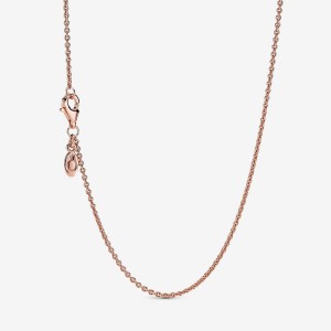 Rose Gold Plated Pandora Classic Cable Charm Holders | 7485136-PM