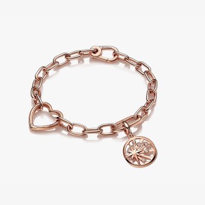 Rose Gold Plated Pandora Link Bracelets | 0423875-BM