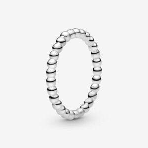 Sterling Silver Pandora Beaded Band Rings | 1345927-MV