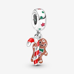 Sterling Silver Pandora Gingerbread Man Dangle Dangle Charms | 0867423-BL