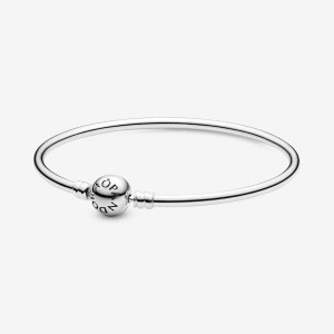 Sterling Silver Pandora Moments Bangle Charm Holders | 7625831-AU