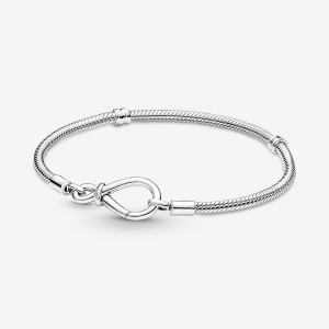 Sterling Silver Pandora Moments Infinity Knot Snake Charm Holders | 4705196-HZ