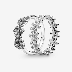 Sterling Silver Pandora Ring Sets | 2193467-QU