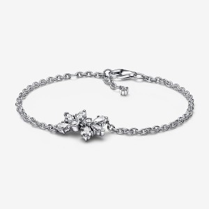 Sterling Silver Pandora Sparkling Herbarium Cluster Non-charm Bracelets | 7159623-HL