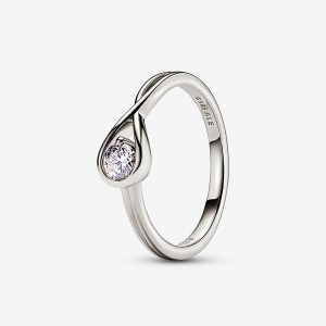 White Gold Pandora Brilliance 0.25 ct tw Lab-Created Diamond Rings | 3748902-TJ