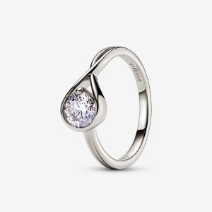 White Gold Pandora Brilliance 0.75 ct tw Rings | 8546290-TE