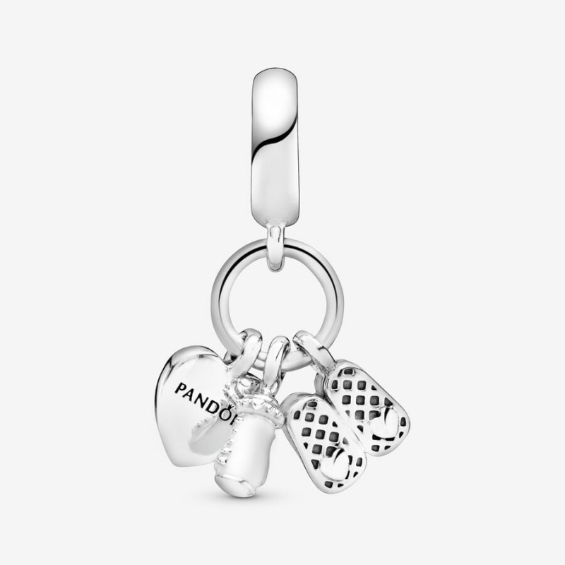 Bracelets Pandora Baby Bottle and Shoes Dangle Dangle Charms | 5347081-IW