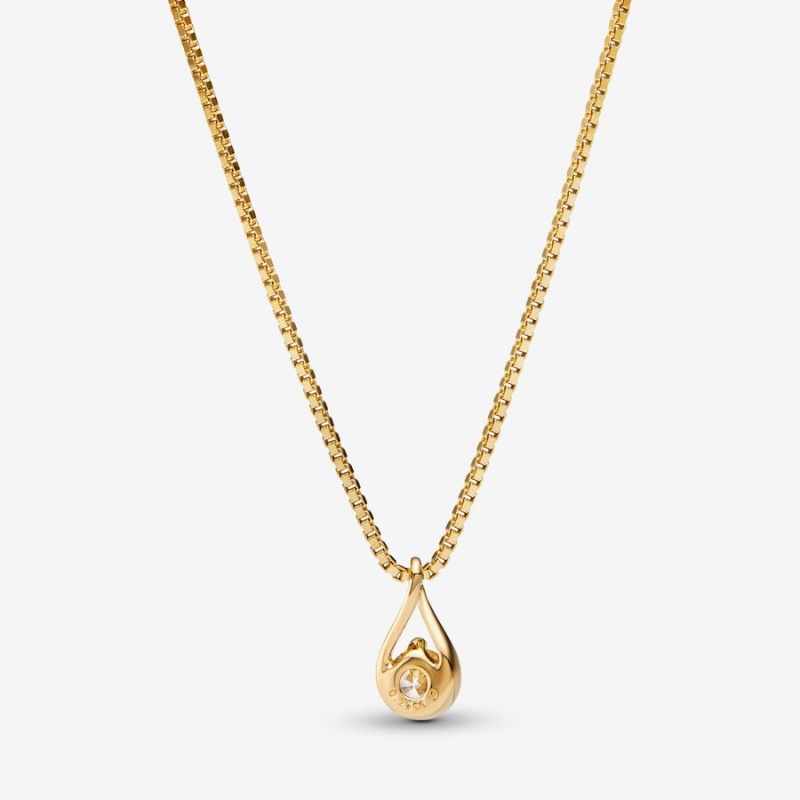 Gold Pandora Brilliance 0.25 ct tw Necklaces | 0372649-OW