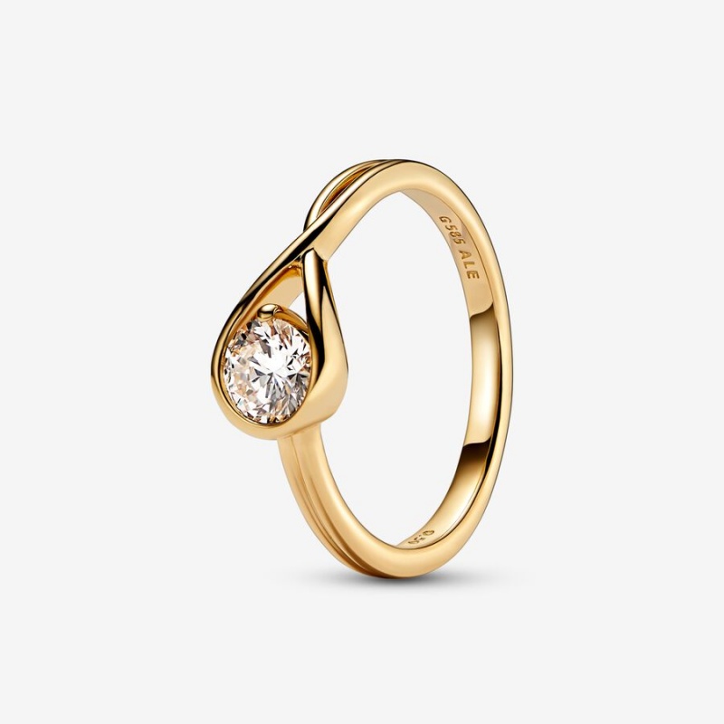 Gold Pandora Brilliance 0.50 ct tw Lab-Created Diamond Rings | 3109284-WE