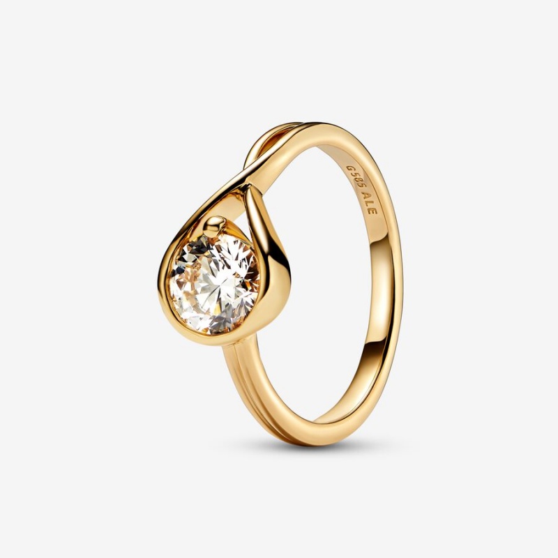 Gold Pandora Brilliance 1.00 ct tw Rings | 4072689-QK