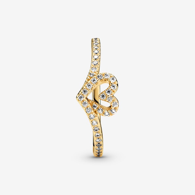 Gold Plated Pandora Ring Sets | 6901852-NG