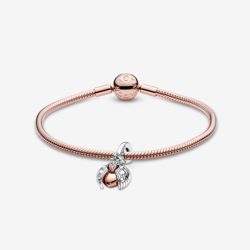 Rose Gold Plated Pandora Charm Bracelets | 8719034-YZ