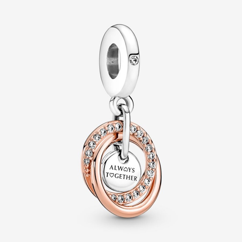 Rose Gold Plated Pandora Charm Holders | 4527193-IJ