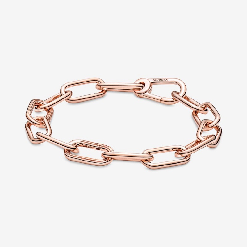 Rose Gold Plated Pandora ME Link Link Bracelets | 7568302-DJ