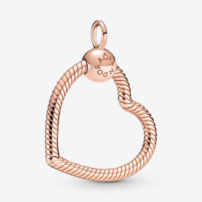 Rose Gold Plated Pandora Moments Heart Charm Pendants | 3457120-RK