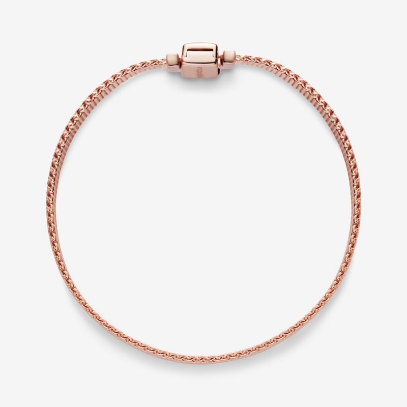 Rose Gold Plated Pandora Reflexions™ Mesh Charm Bracelets | 1293478-TA