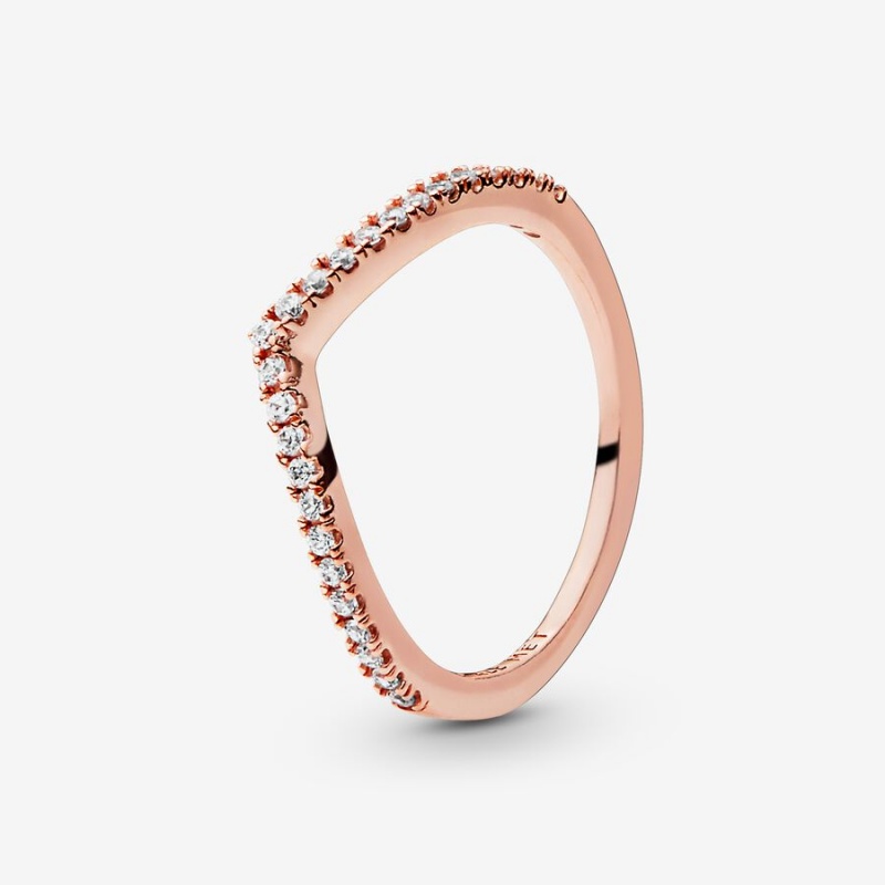 Rose Gold Plated Pandora Ring Sets | 6290741-LY