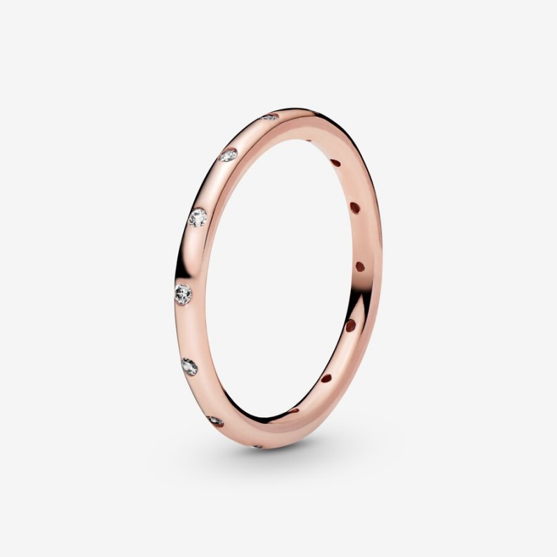 Rose Gold Plated Pandora Ring Sets | 7209451-SH