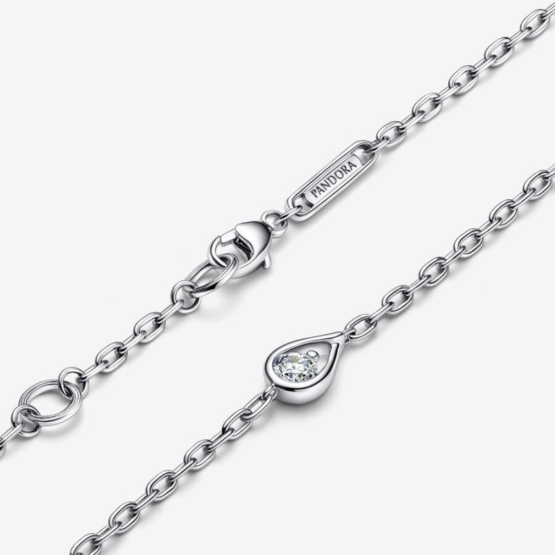 Sterling Silver Pandora Brilliance 0.15 ct tw Bracelets | 6843752-UB