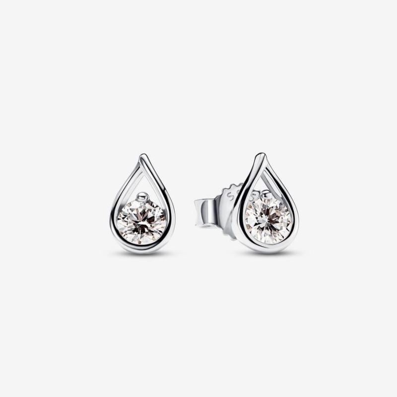 Sterling Silver Pandora Brilliance 0.20 ct tw Stud Lab-Created Diamond Earrings | 4063812-SA