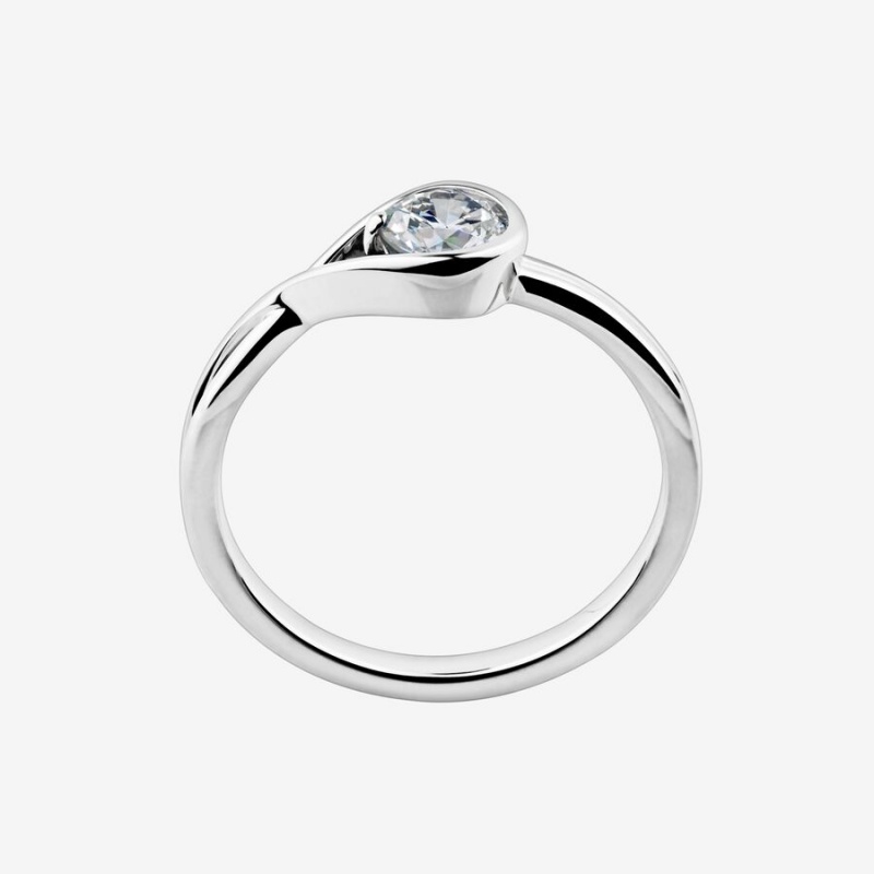 Sterling Silver Pandora Brilliance 0.50 ct tw Lab-Created Diamond Rings | 8076219-KW