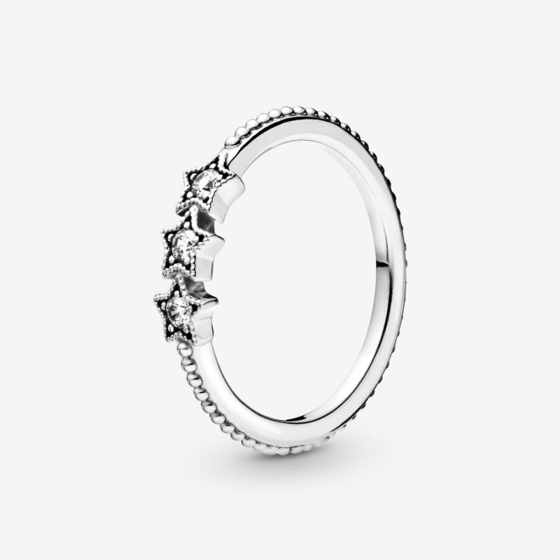 Sterling Silver Pandora Celestial Stars Statement Rings | 6521483-UG