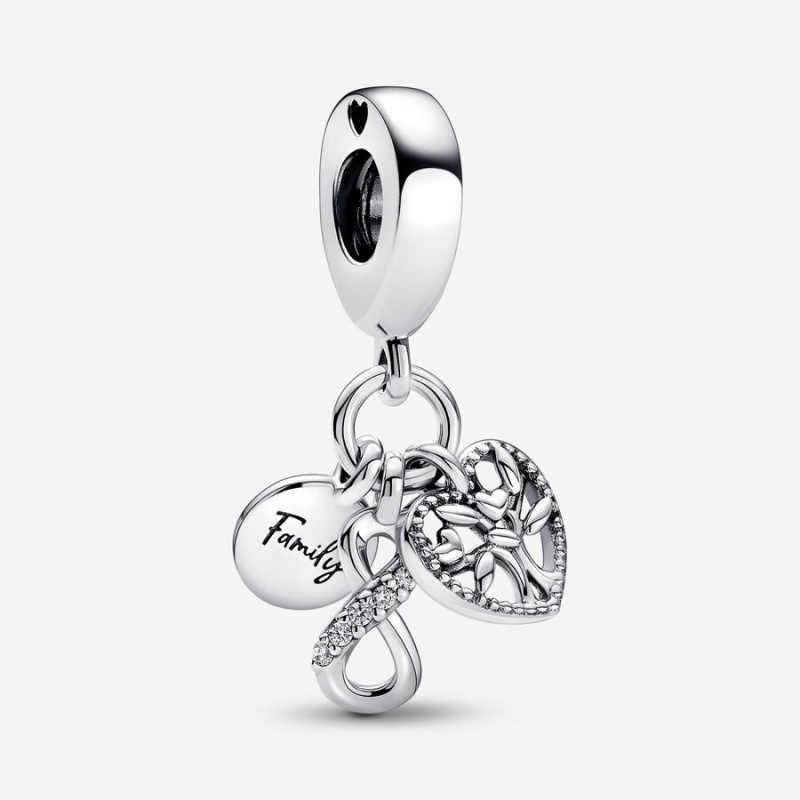 Sterling Silver Pandora Charm Holders | 6745812-AF