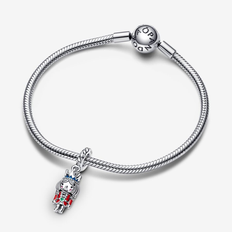 Sterling Silver Pandora Festive Nutcracker 2022 Dangle Dangle Charms | 3964182-AW