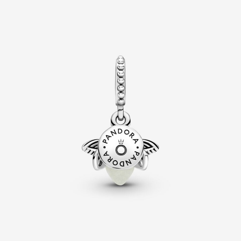 Sterling Silver Pandora Glow-in-the-dark Firefly Dangle Dangle Charms | 6378420-LO