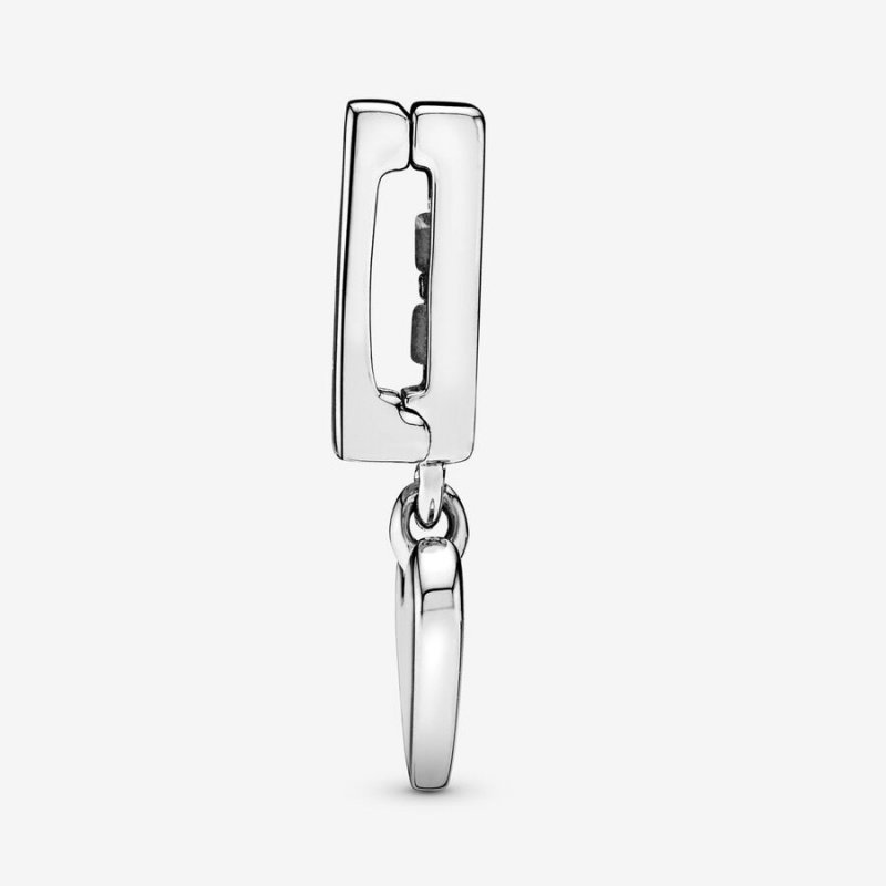 Sterling Silver Pandora Heart Dangle Clip Clips | 2045319-MT