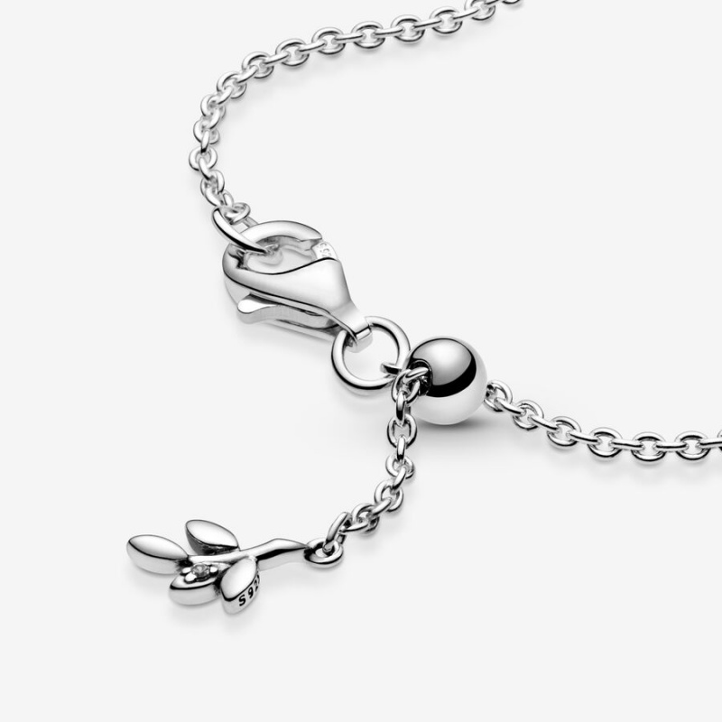 Sterling Silver Pandora Heart Family Tree Non-charm Bracelets | 8039756-PL