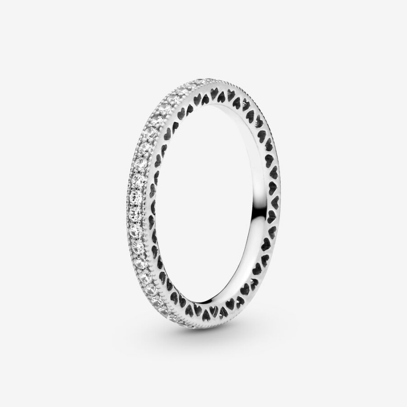 Sterling Silver Pandora Infinity Knot Ring Sets | 0612548-RH