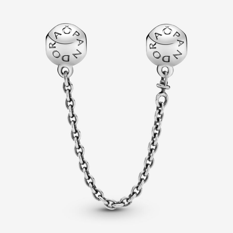 Sterling Silver Pandora Logo Safety Safety Chains | 4926158-HM