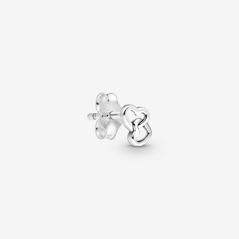 Sterling Silver Pandora MEed Hearts Single Stud Earrings | 6794810-YJ