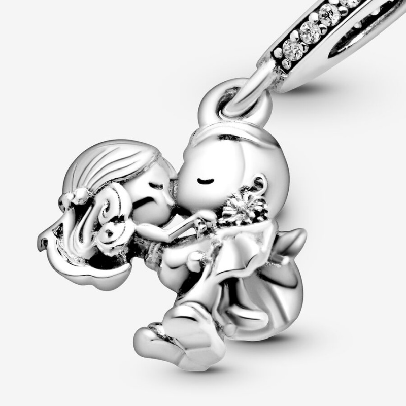 Sterling Silver Pandora Married Couple Dangle Dangle Charms | 4129038-PH