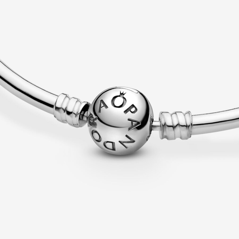 Sterling Silver Pandora Moments Bangle Charm Holders | 7625831-AU