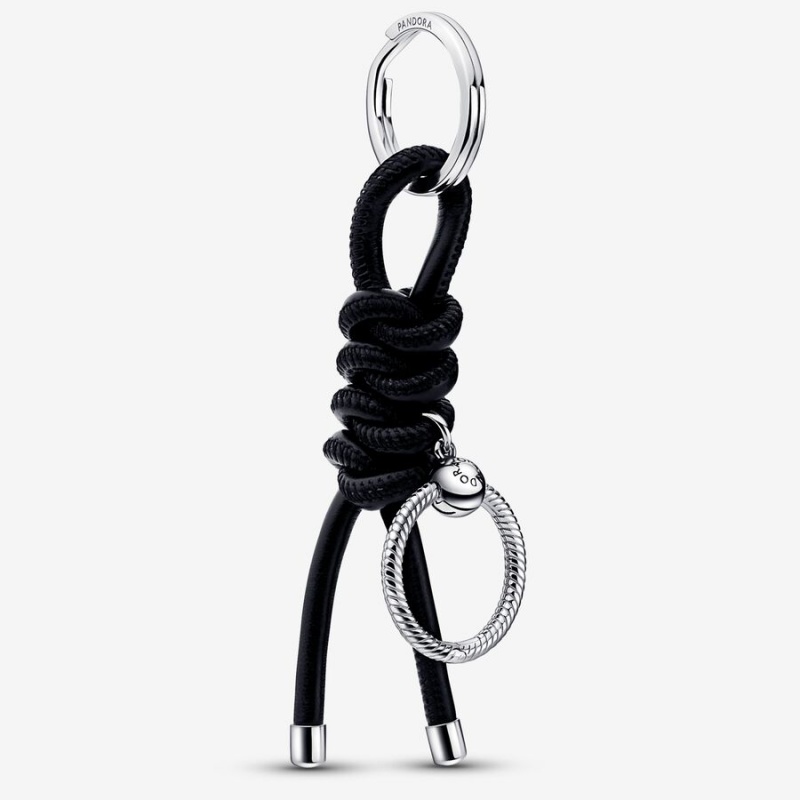 Sterling Silver Pandora Moments Leather-free Fabric Key Charm Holders | 6450138-IN