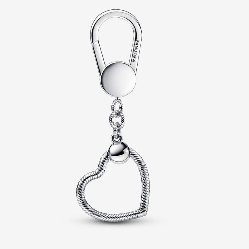 Sterling Silver Pandora Moments Small Heart Bag Charm Holders | 2157438-PI