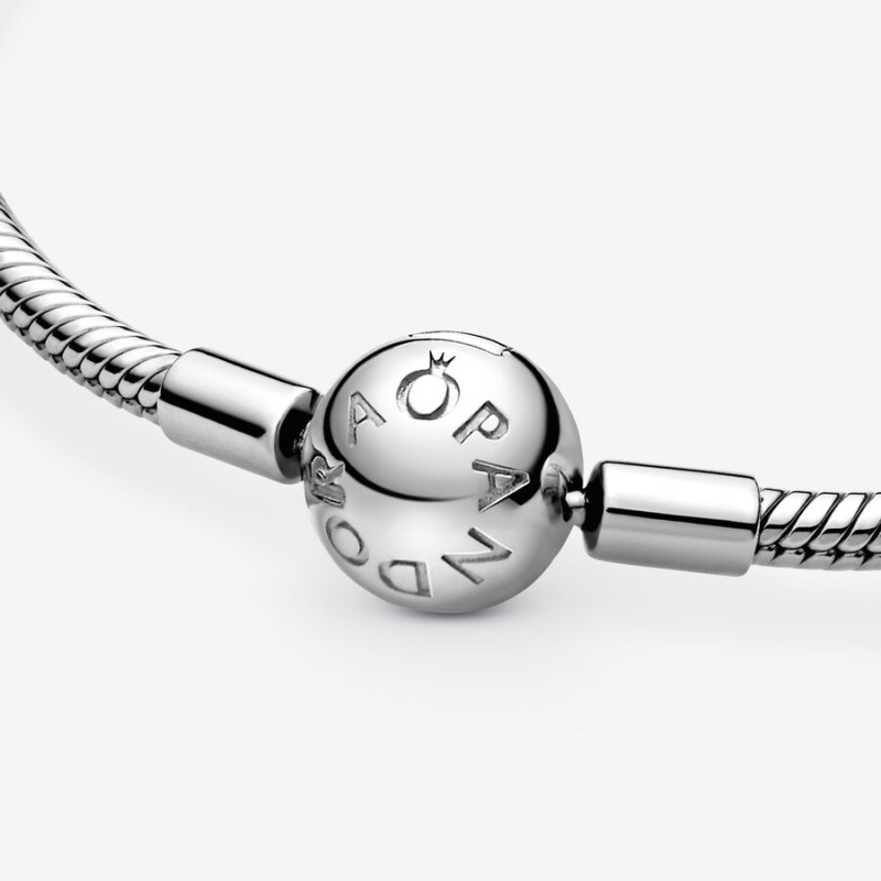 Sterling Silver Pandora Moments Snake Charm Holders | 9415230-NX