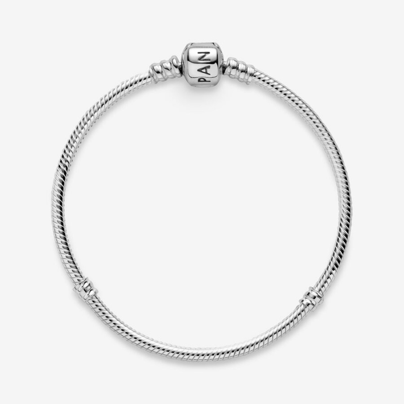 Sterling Silver Pandora Moments Snake Charm Bracelets | 8639045-PL