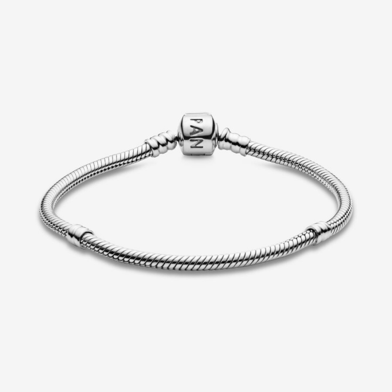 Sterling Silver Pandora Moments Snake Charm Bracelets | 8639045-PL