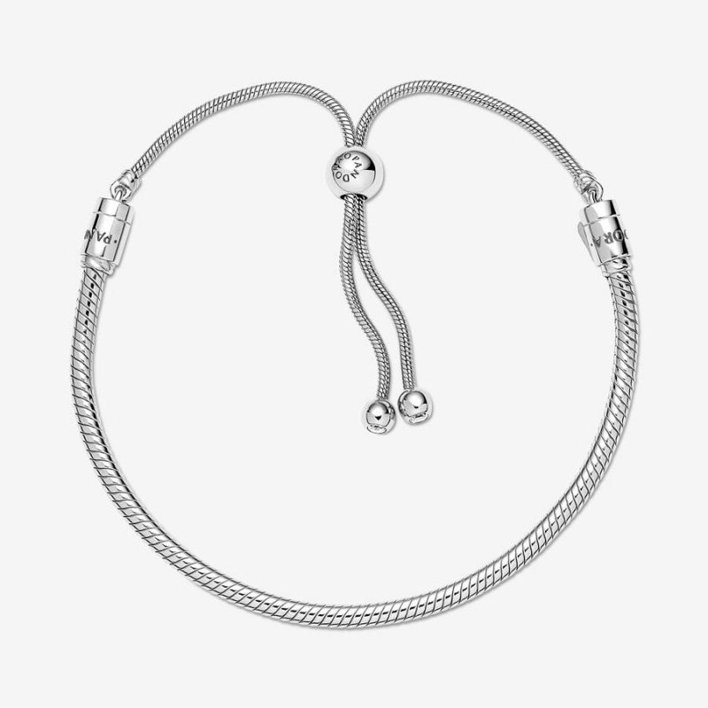 Sterling Silver Pandora Moments Snake Slider Charm Holders | 0695312-YI