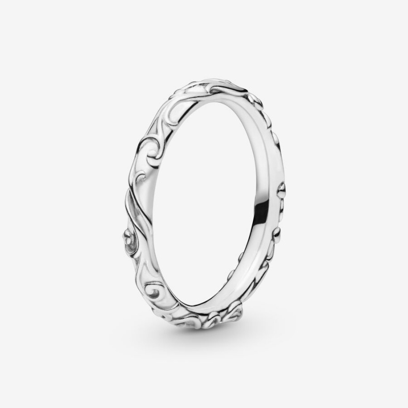 Sterling Silver Pandora Regal Band Rings | 2075613-UF