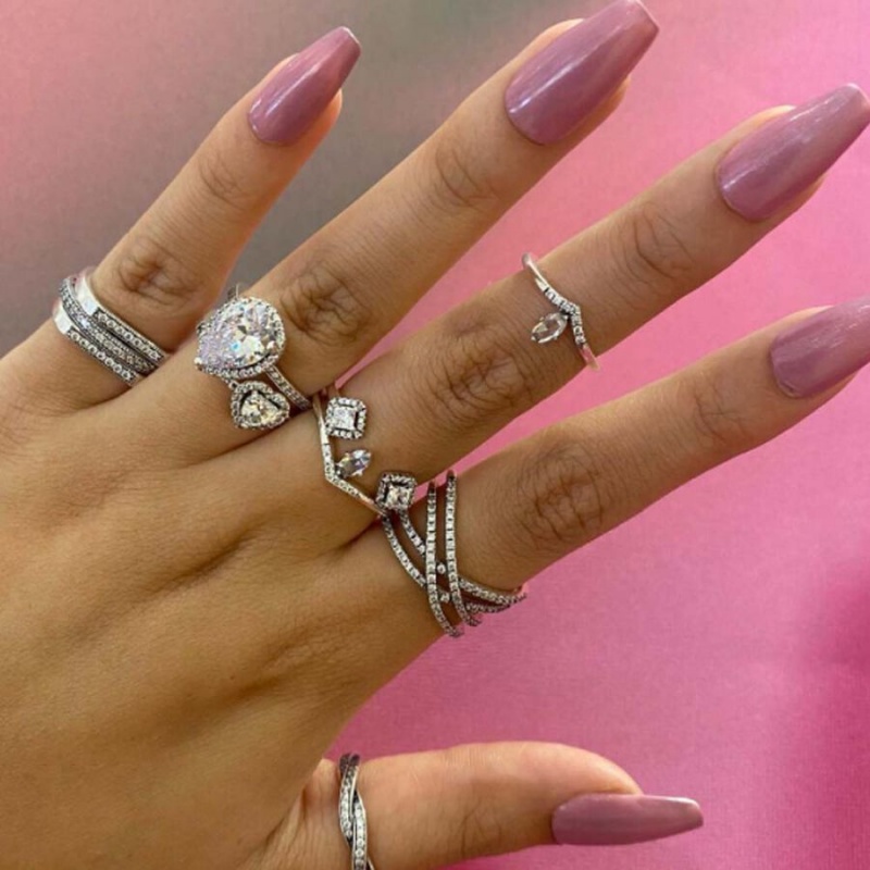 Sterling Silver Pandora Ring Sets | 1642307-UA