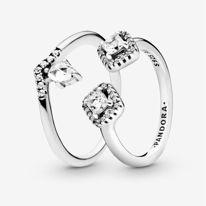 Sterling Silver Pandora Ring Sets | 1642307-UA