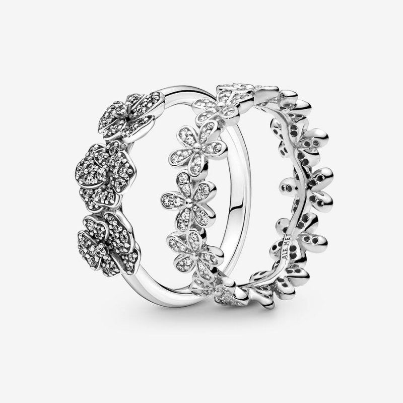 Sterling Silver Pandora Ring Sets | 2193467-QU